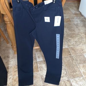 Old Navy pixie pants navy ankle length NEW WITH TAGS